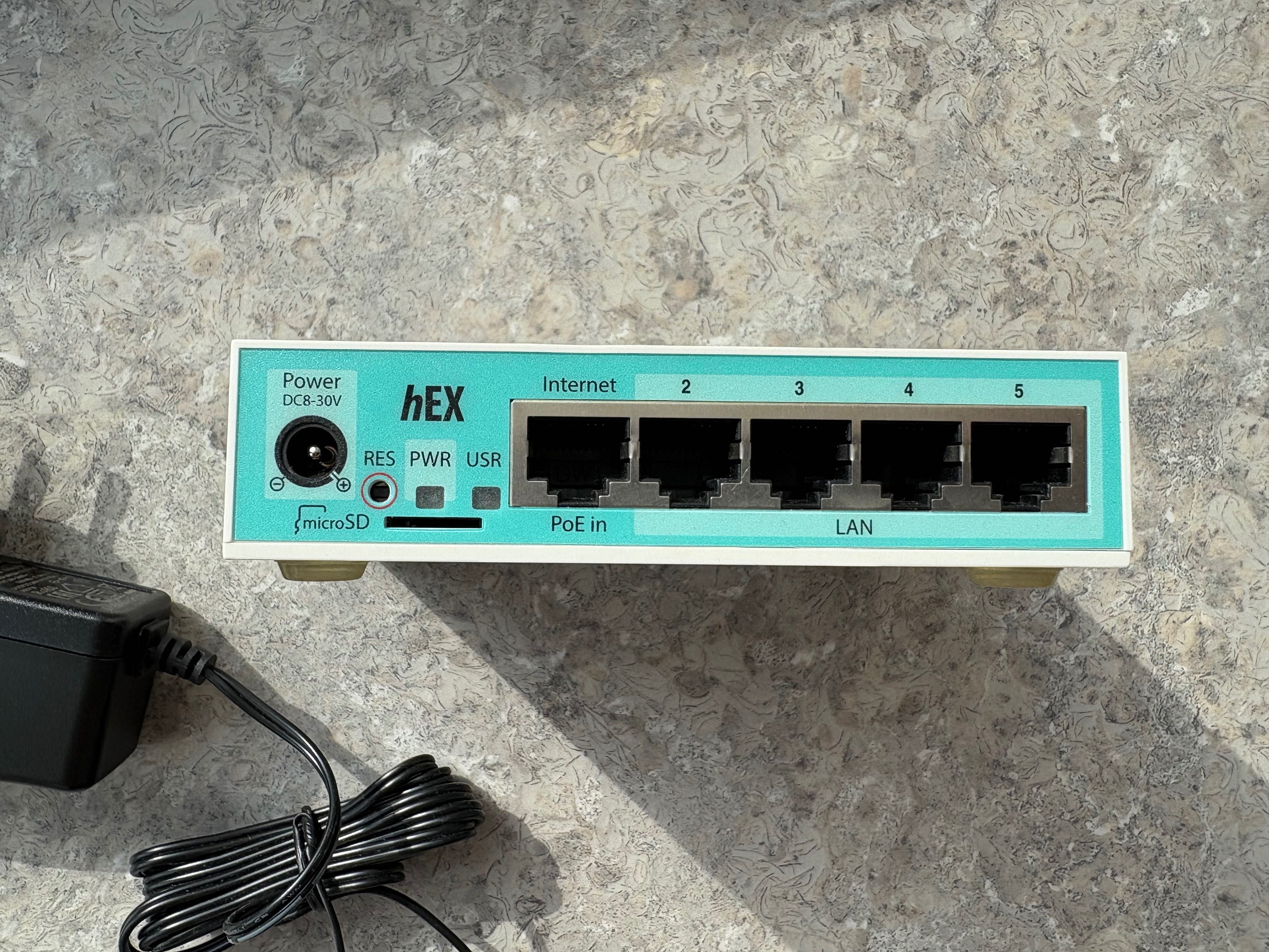 Роутер маршрутизатор MikroTik hEX RB750Gr 3