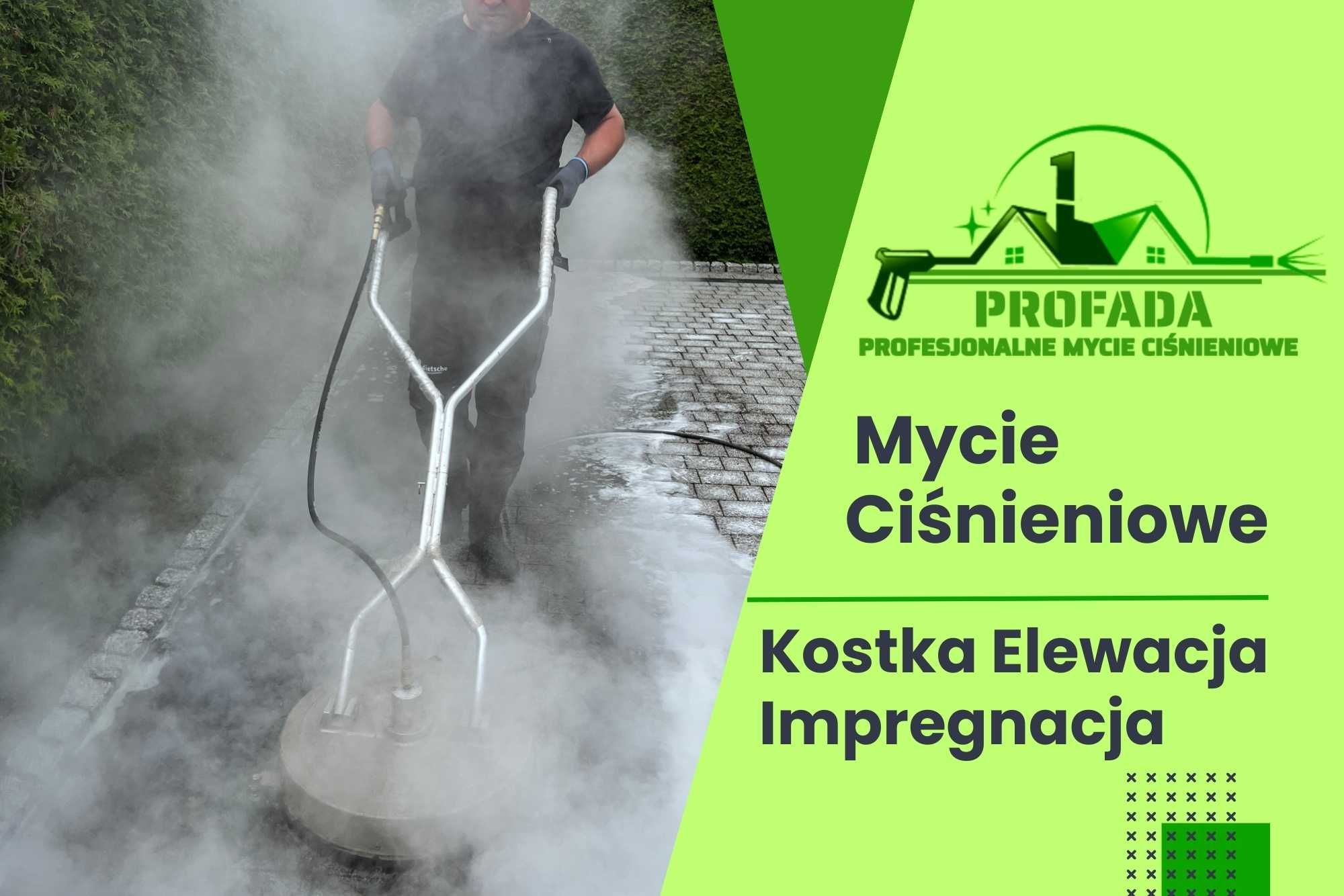 Mycie Ciśnieniowe Elewacji, Kostki brukowej, impregnacja, mycie dachów