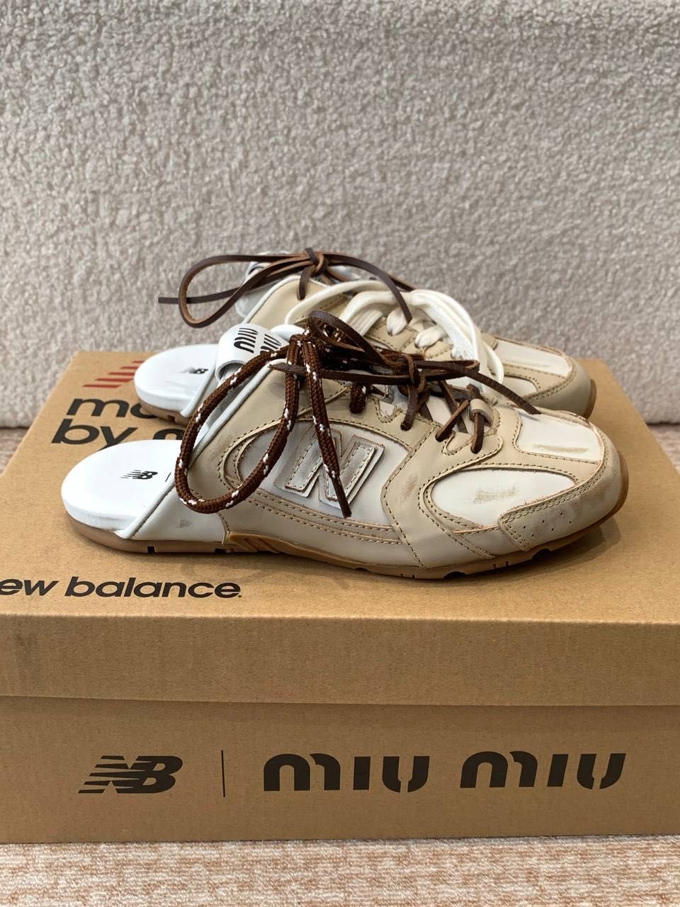 Luksusowe Adidasy mule NB MIU MIU! Najnowszy model! 36-42