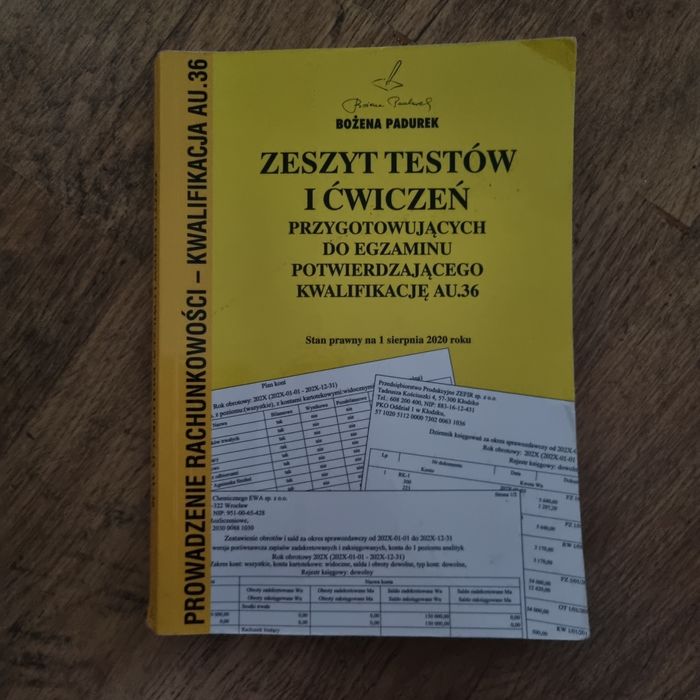 Zeszty testów i ćwiczeń kwalifikacja AU.36