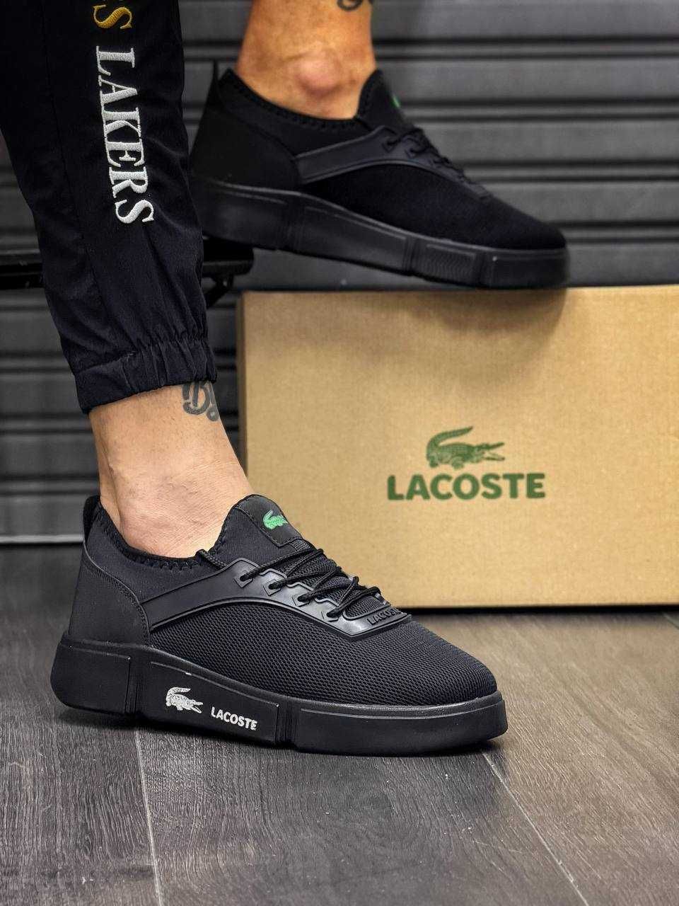 Чоловічі кросівки  LACOSTE чорний 0581 ТОПЧИК