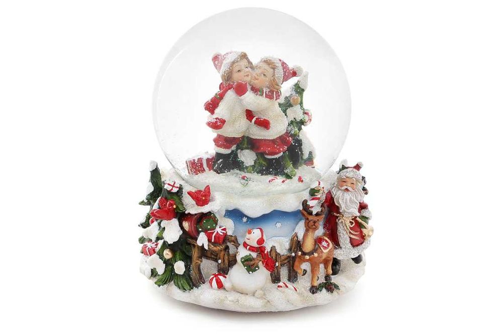 Новорічна музична снігова куля Новогодний музикальний водяной шар