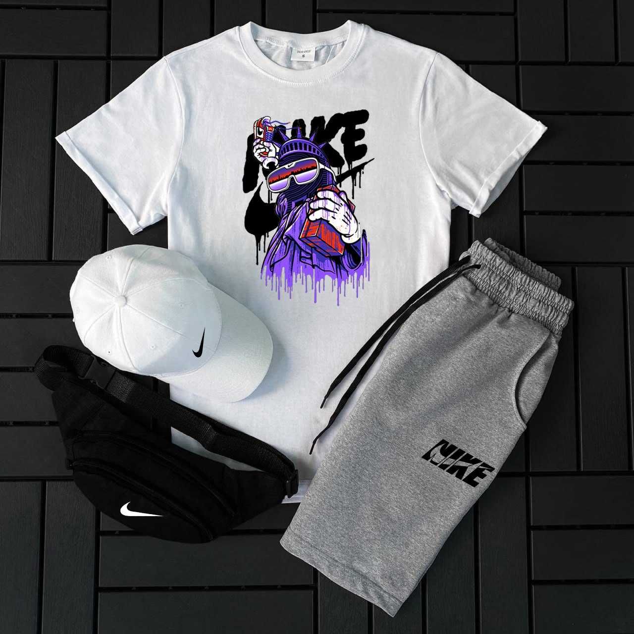 Футболка + шорти Nike костюм спортивний на літо | Комплекти літні Найк