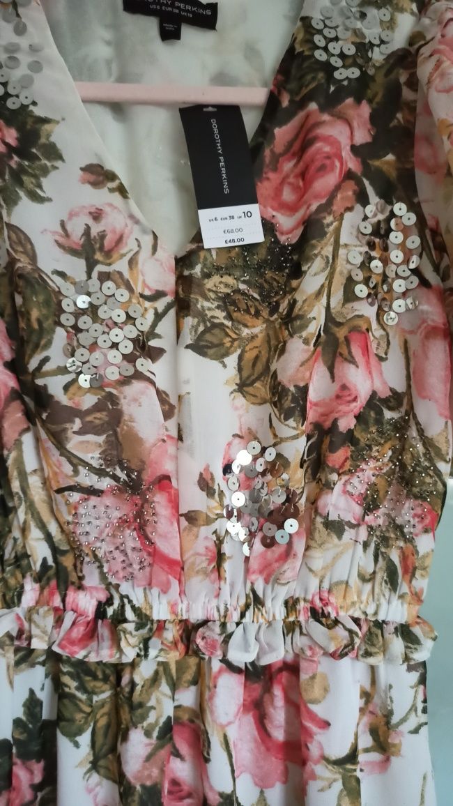 Nowa sukienka Dorothy Perkins kwiaty wesele