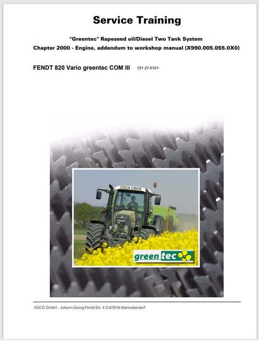 Fendt 300,400,600,700,800,900 Kombajny INSTRUKCJE Napraw Manuale PDF