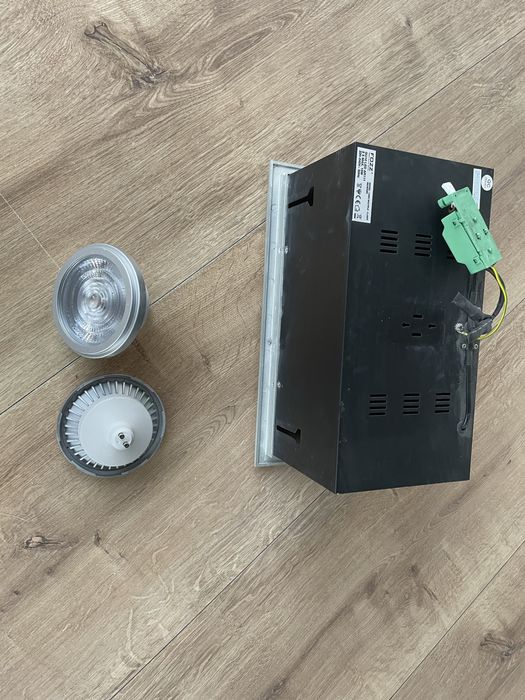 Nowoczesna duża lampa wpuszczana w sufit - zestaw 2 sztuk lamp