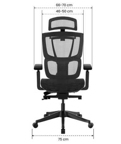 Ergonomiczne Krzesło  (C7) Nowe Piękne powystawowe