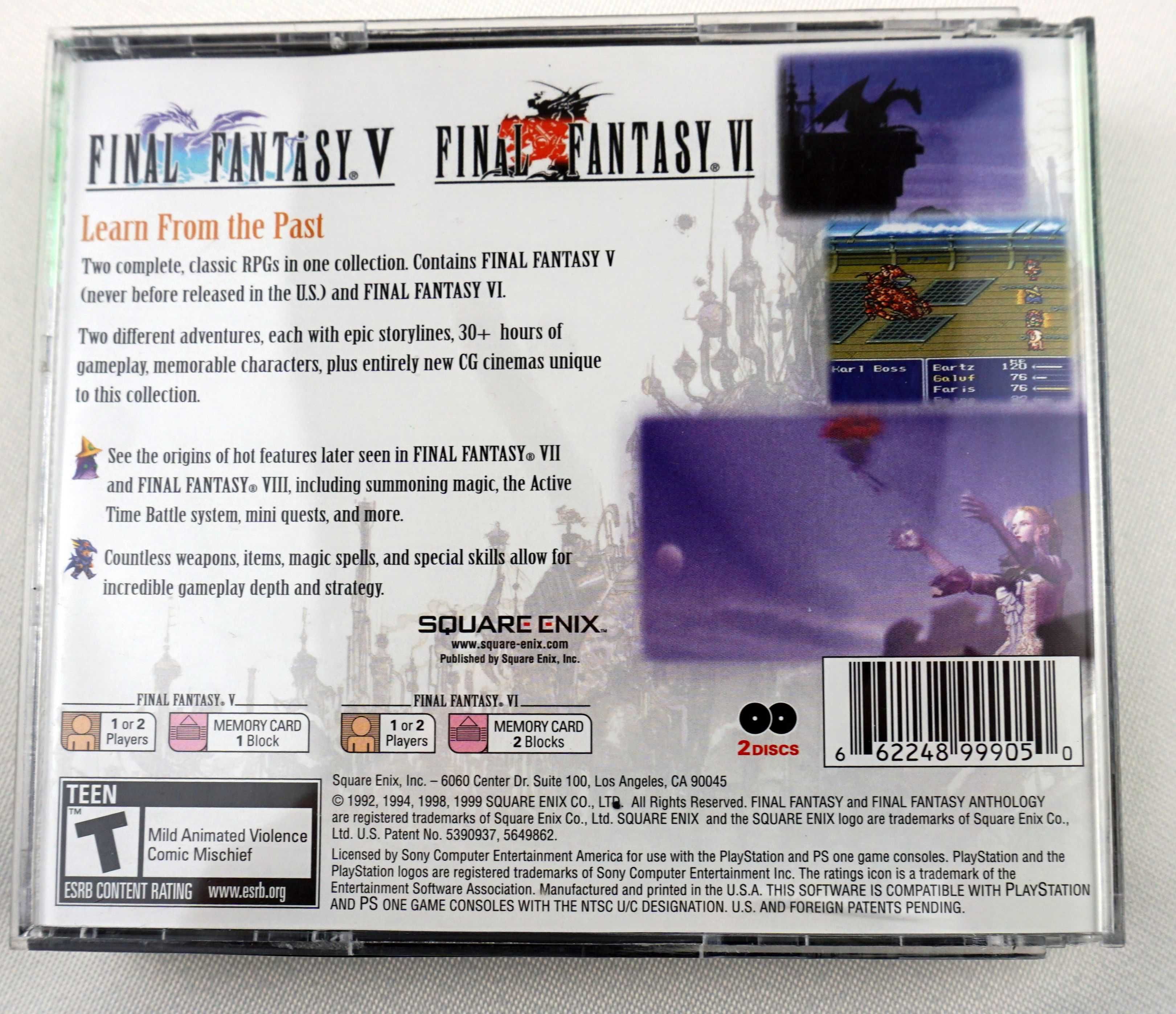 Final Fantasy ANTHOLOGY / PS1 / PSX /  / ANG