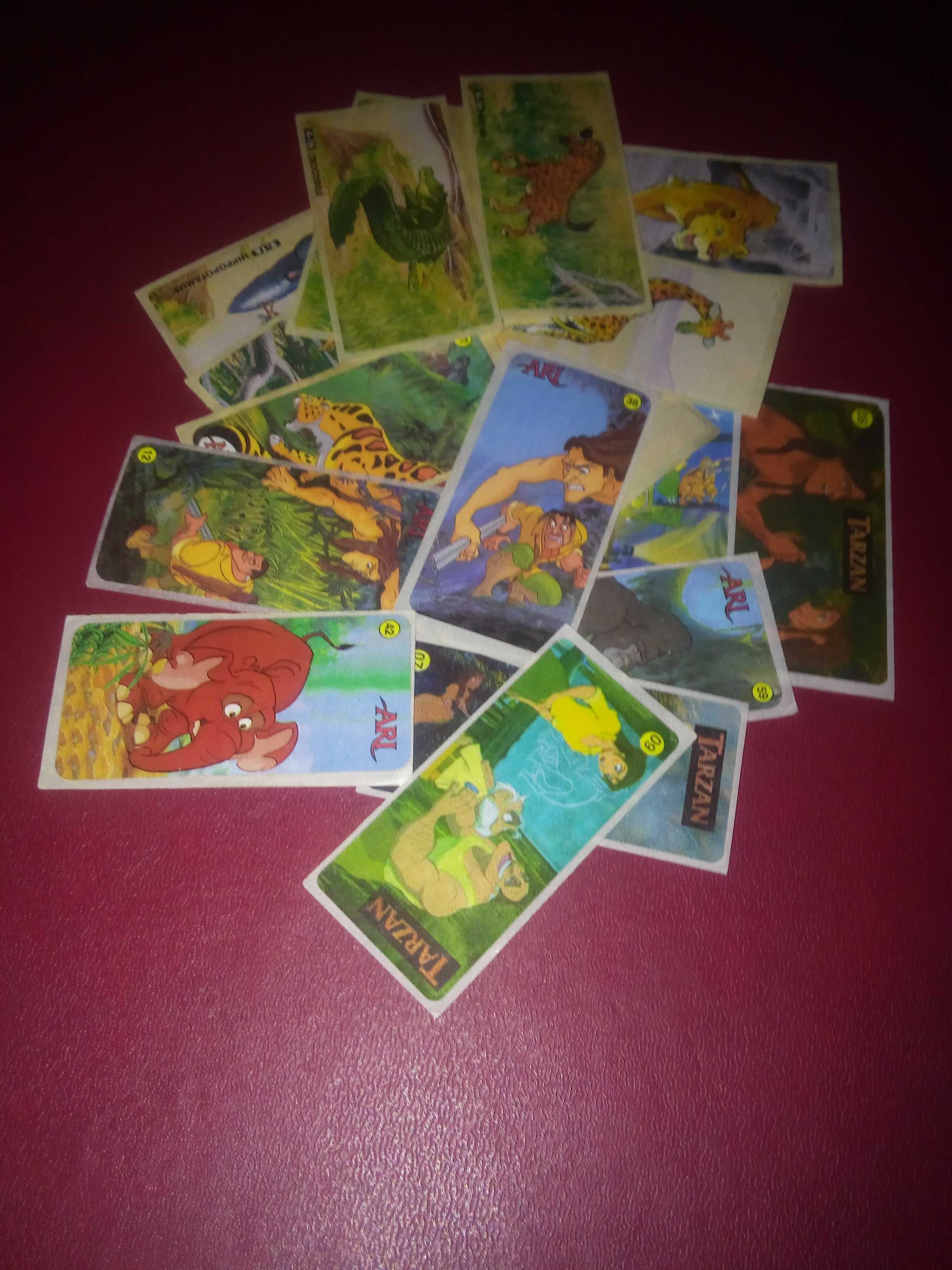 Наклейки из жвачек: "Jungle Kingdom" , "Тarzan".