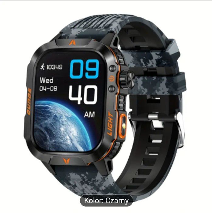 Smartwatch męski sportowy Stan dobry Bateria 700 mAh WODOODPORNY !!!