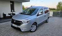 Dacia Dokker 39 tys km, FV23%, 2017/2018, Krajowy, Benzyna 1,6 102KM