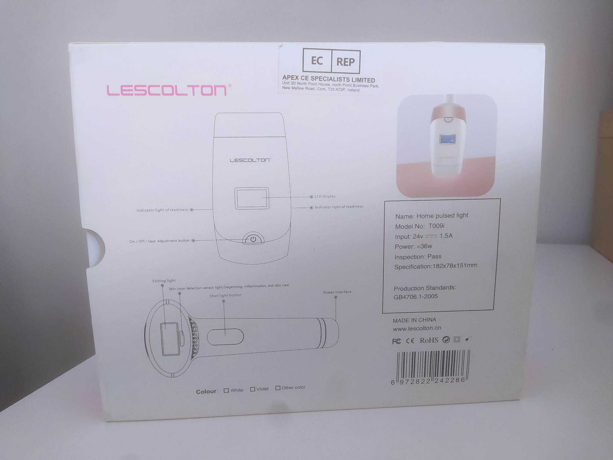 Depilator laserowy LESCOLTON