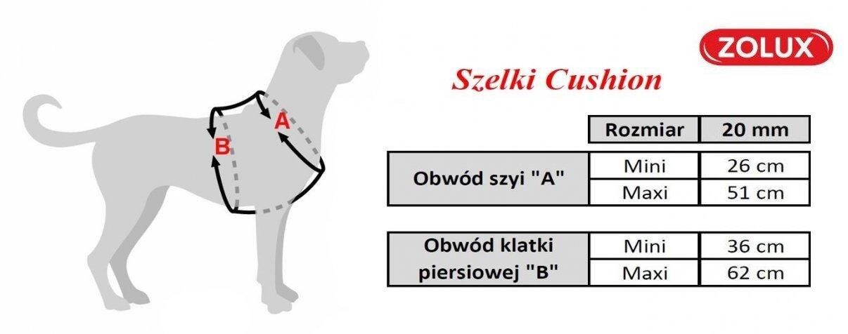 Szelki Guard Cusion Dla Psa Spacerowe Regulowane M 20Mm Zolux