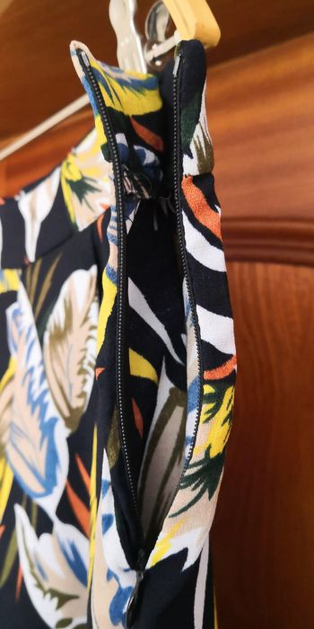 Calças largas - florais M/L