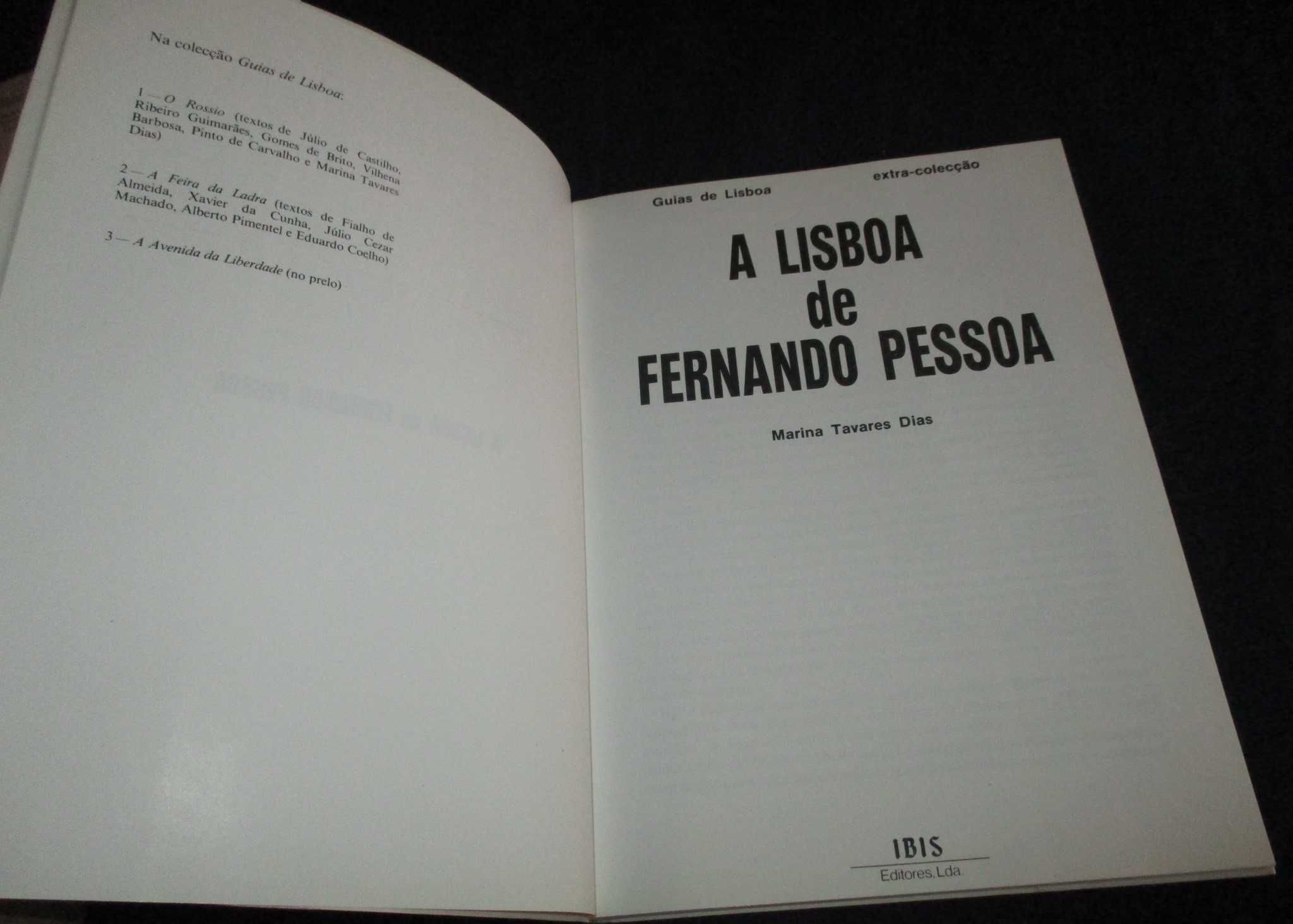 Livro A Lisboa de Fernando Pessoa Marina Tavares Dias