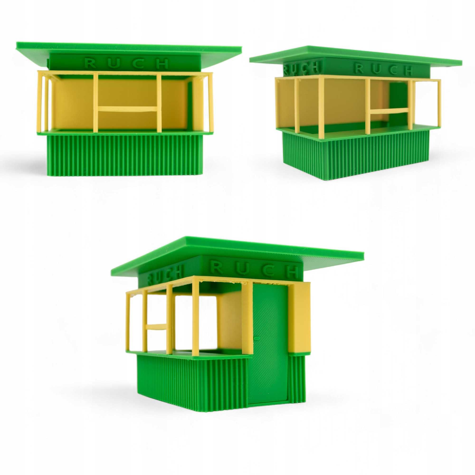 Kiosk ruchu z lat 80-90 3d SKALA 1:43 Modelarstwo Diorama