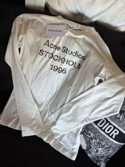 Koszulka Acne studio biała rozmiar XS (S)