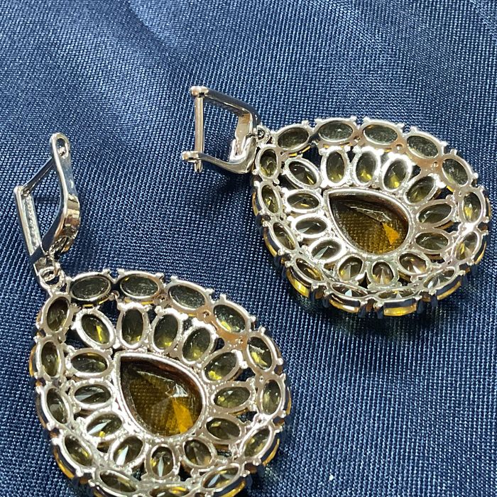 Brincos prata 925 medida de 5 cm