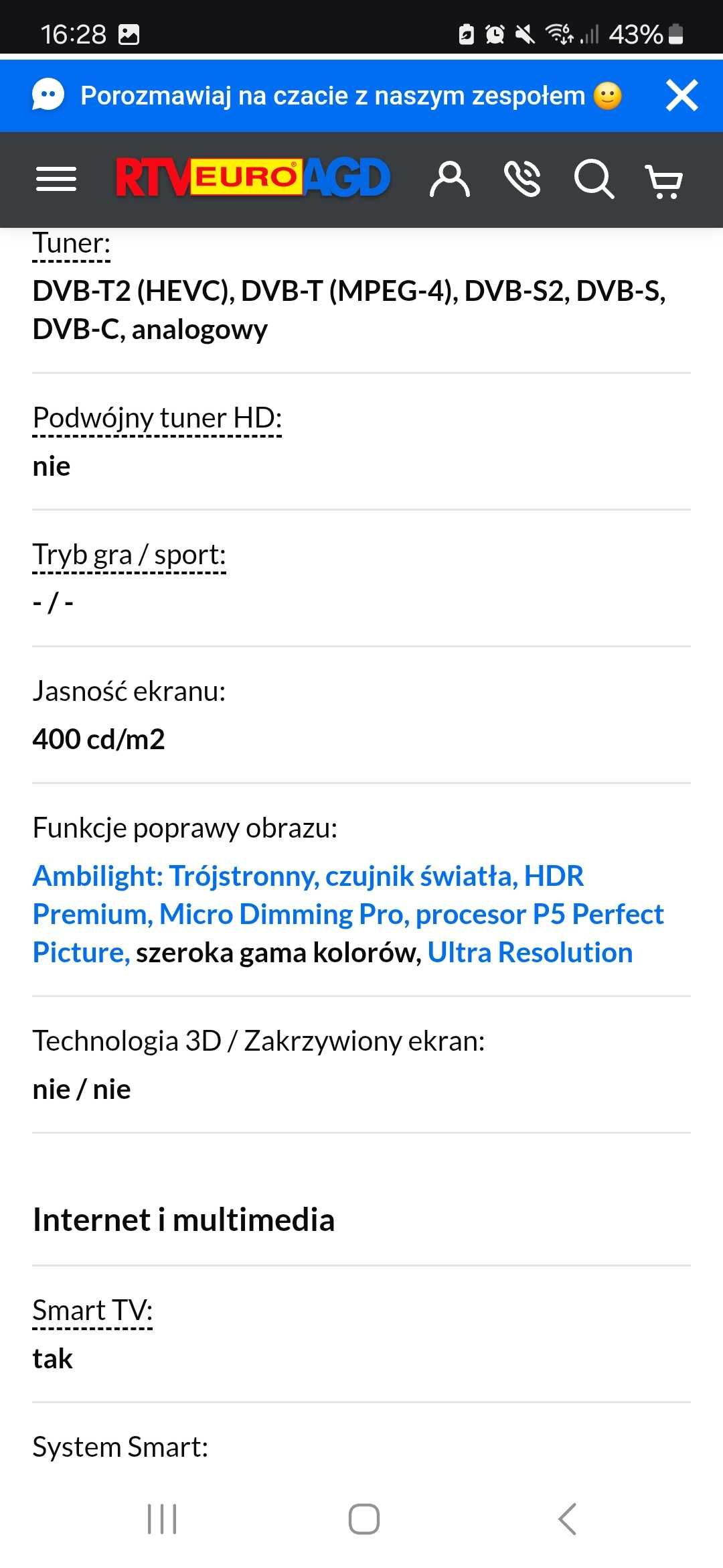 Tv Philips 55PUS8303/12 Ultra Slim 4k UHD LED Ambilight
