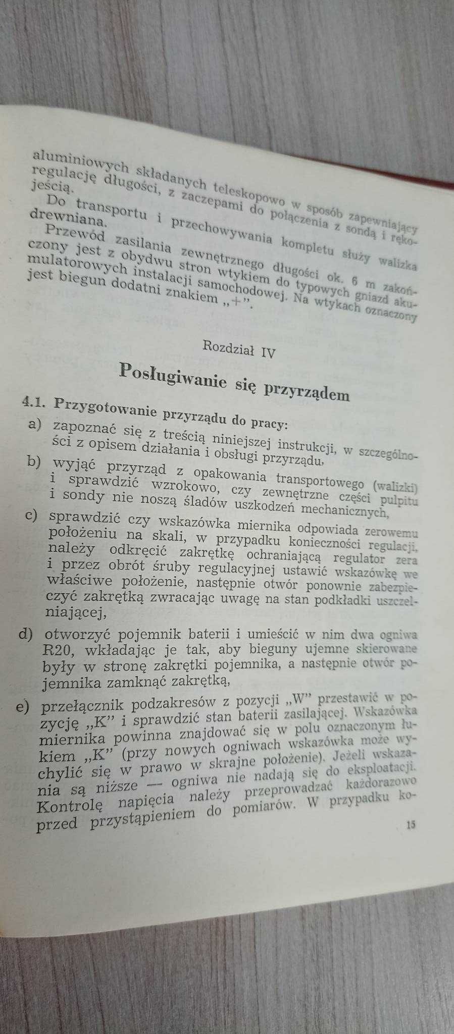 Instrukcja rendgenoradiometr DP 66 M skażenia, obrona cywilna, PRL