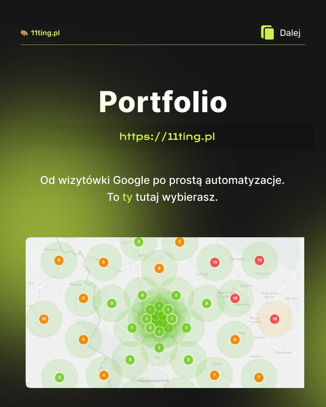 Wizytówki Google  / Kampanie na Google Maps / Optymalizacja Map Google