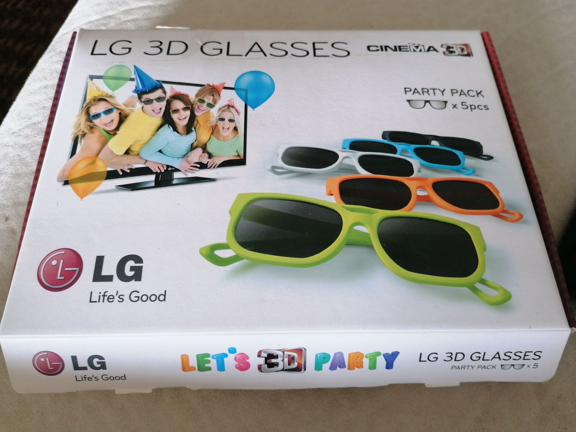 Led 3d óculos LG