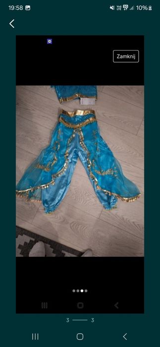 Strój jasmina nowy wiele rozmiarow 110-156+ gadżety