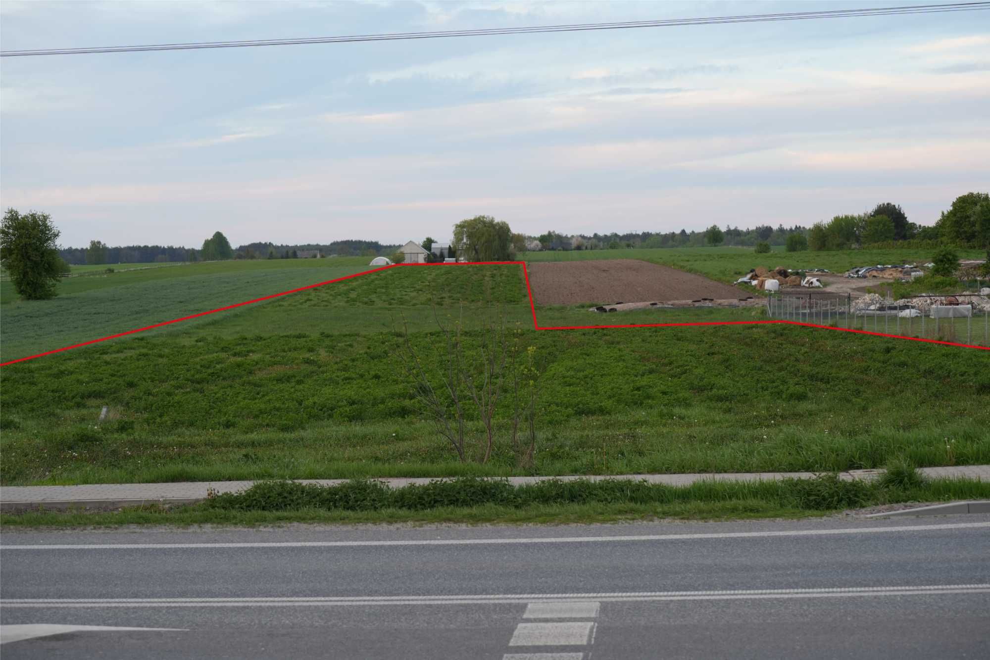 Działka usługowa w Broszkowie przy A2 1.19 ha