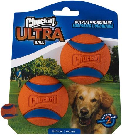 Bolas para cães Chuckit Ultra Ball x2 (Tam. Médio) Muito Resistentes!