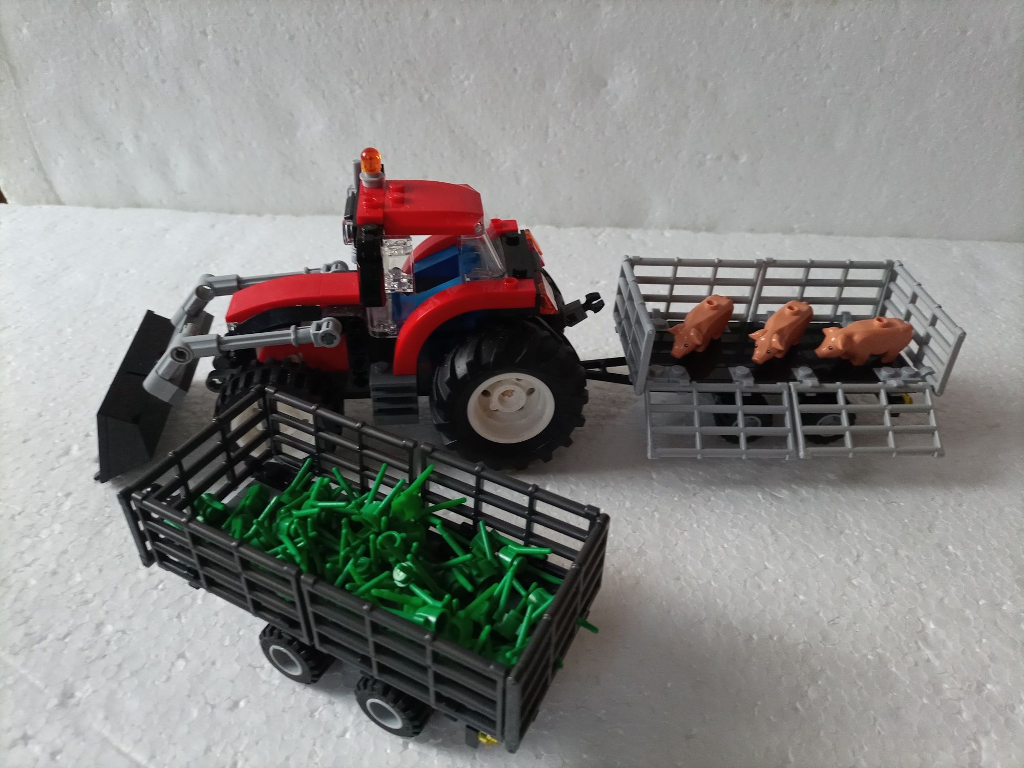 Klocki LEGO traktor farma maszyny rolnicze