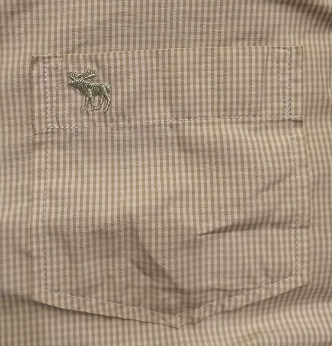 H) ABERCROMBIE&FITCH koszula krótki rękaw kratka Roz.2XL
