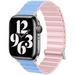 Beline pasek Apple Watch Magnetic Pro42/44/45/49mm różowo/błękitny