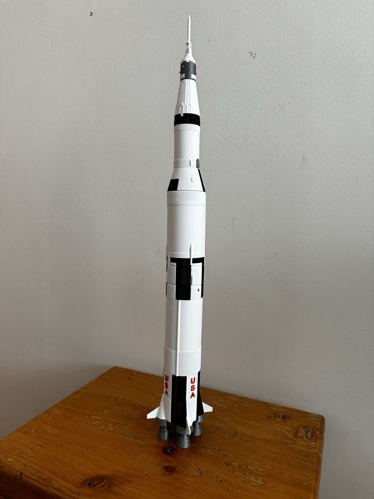 Rakieta Saturn 5  NASA Apollo model 3d