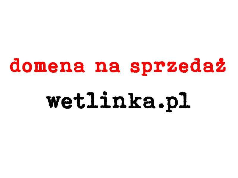 Bieszczadzka domena www na sprzedaż - wetlinka.pl