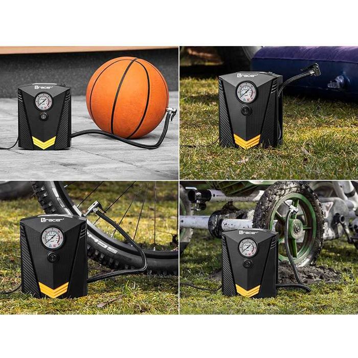 Автомобільний  12V насос із ліхтариком, насос  від прикурювача