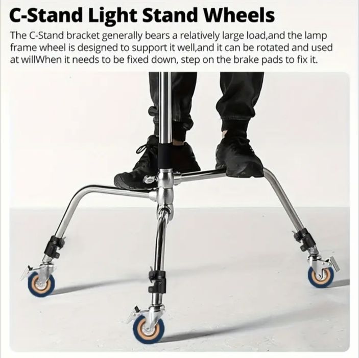 25 мм обертальні колеса для стійки | Журавель | C-stend