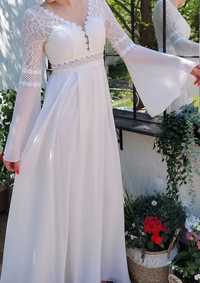 Suknia ślubna BOHO z długim rękawem, VENITTI
