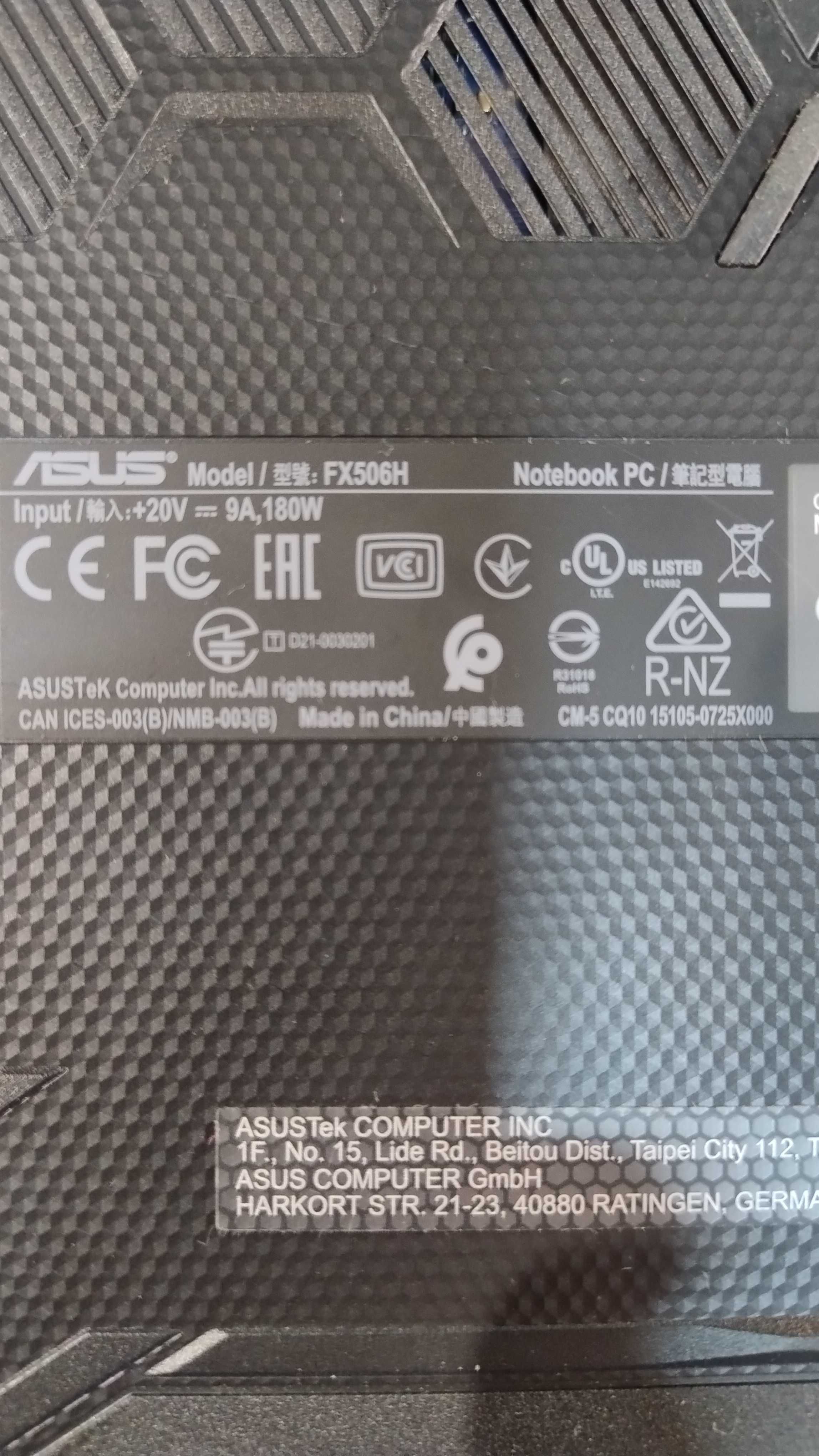ASUS FX506HEB gamingowy