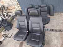 BMW E61 fotele komplet czarne  grzane  Pompowane