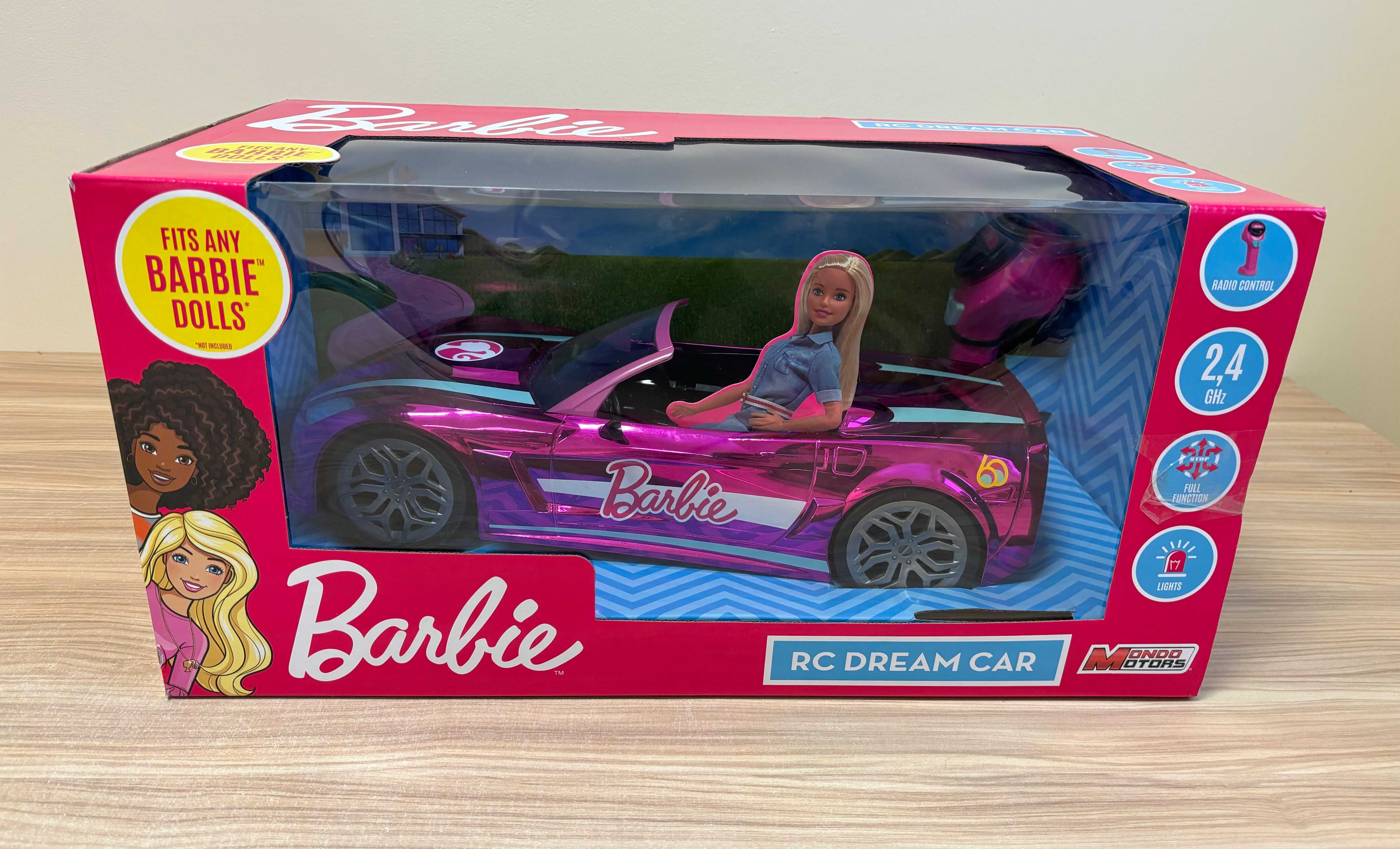 Barbie Różowy 63619 kabriolet duży samochód S1 NA PILOTA