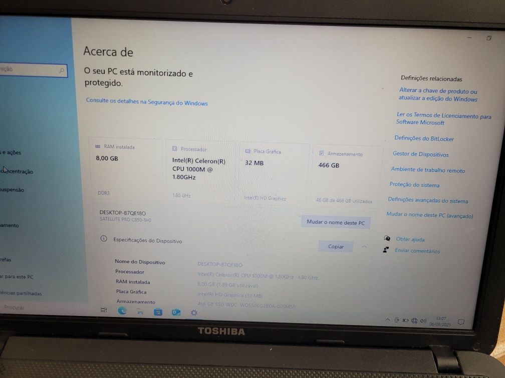 Toshiba Satellite Pro C850