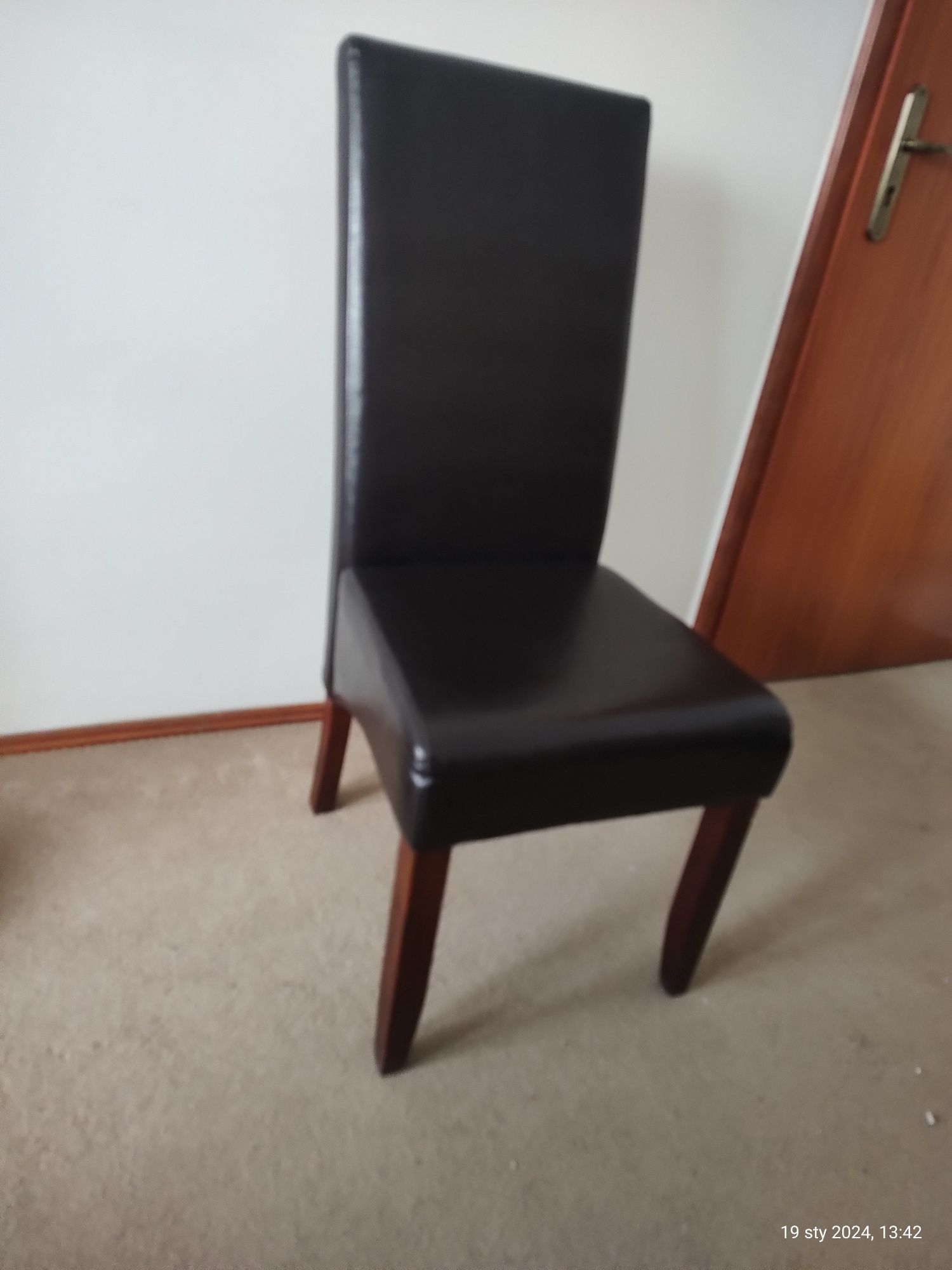 Krzesło biurowe -naturalna skóra