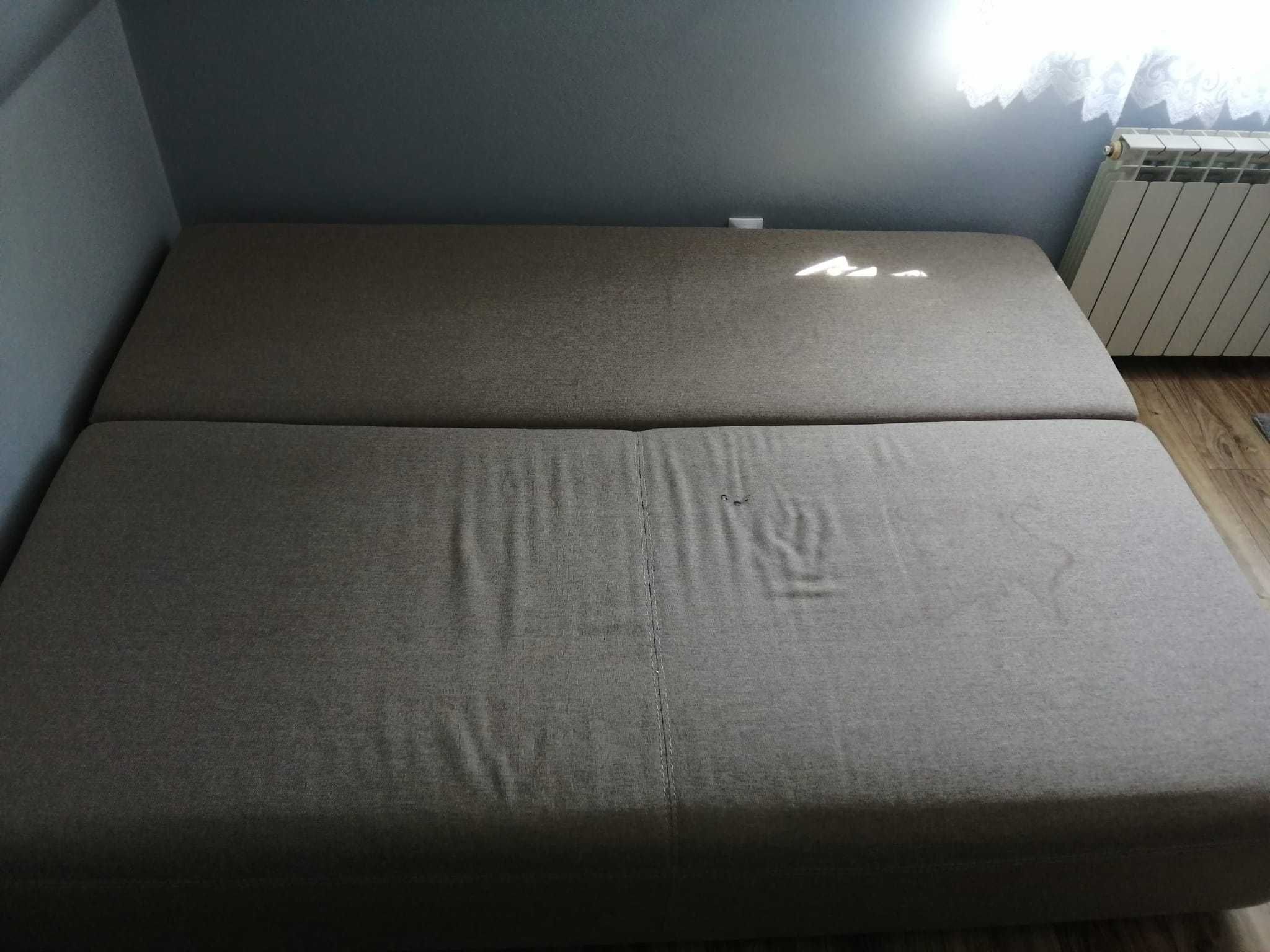 sofa rozkładana z pojemnikiem na pościel