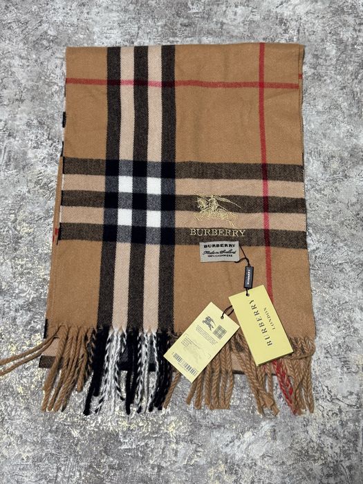 Шарф Burberry кашеміровий у клітинку