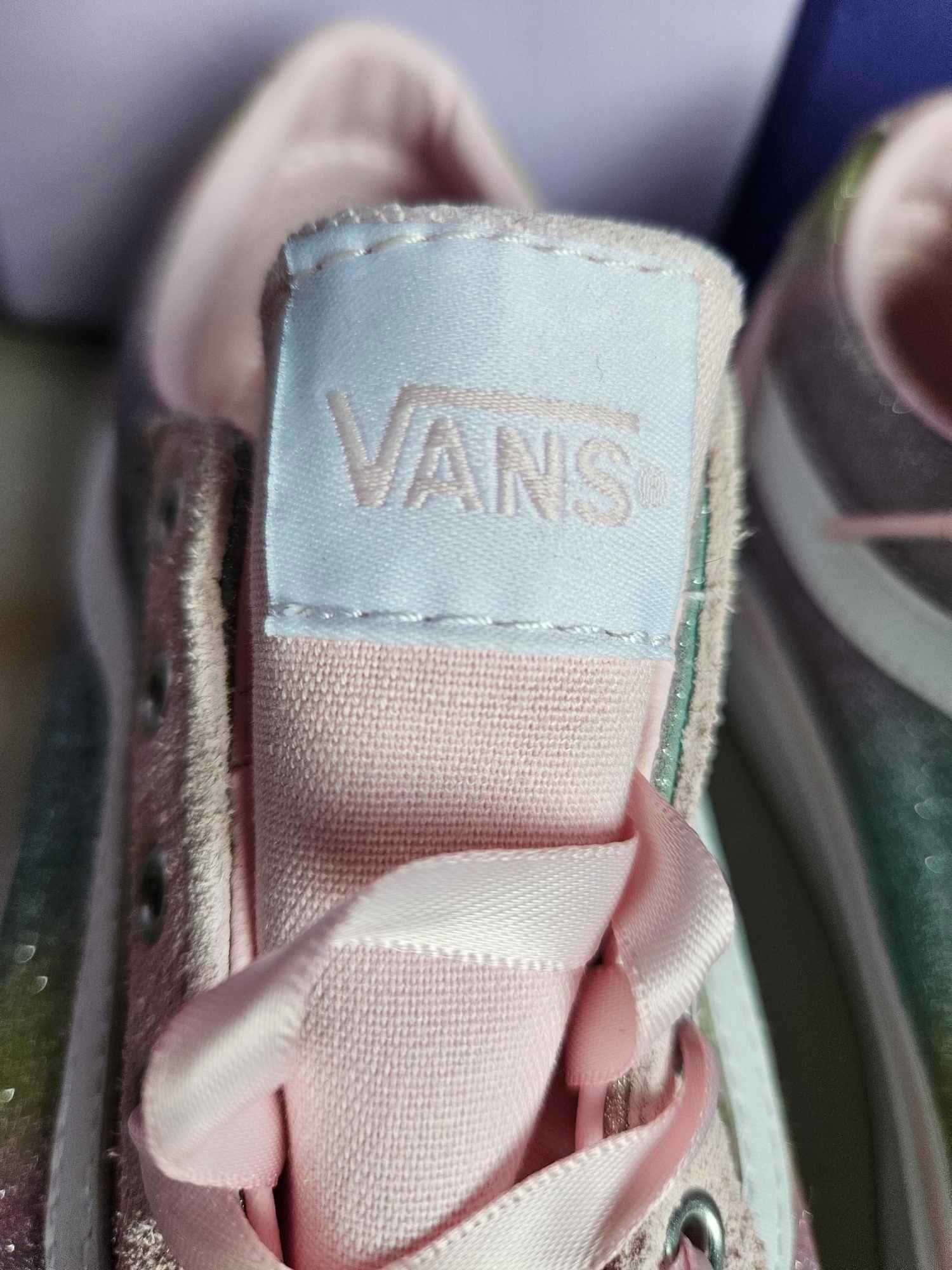 VANS Buty tenisówki r.36 w kolorze róż i tęczowe nowe