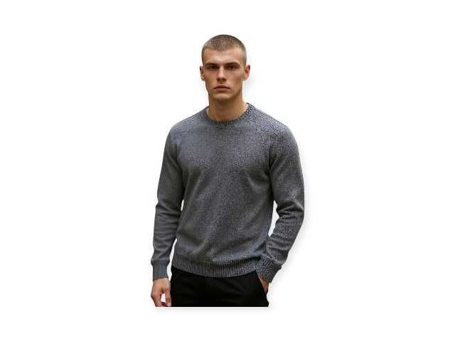 Sweter REDWOLF M grafitowy klasyczny męski do biura casual
