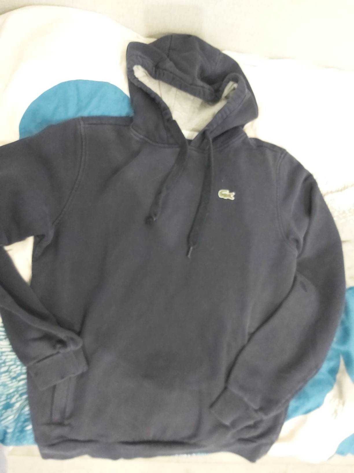 lacoste- sliczna bluza z kapturem  s