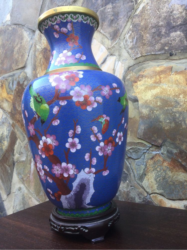 Jarrão Chinês Cloisonné Séc XIX 42 cm China