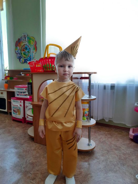 Карнавальный костюм Зайчик, Петрушка, Солнечный лучик/ Промінчик