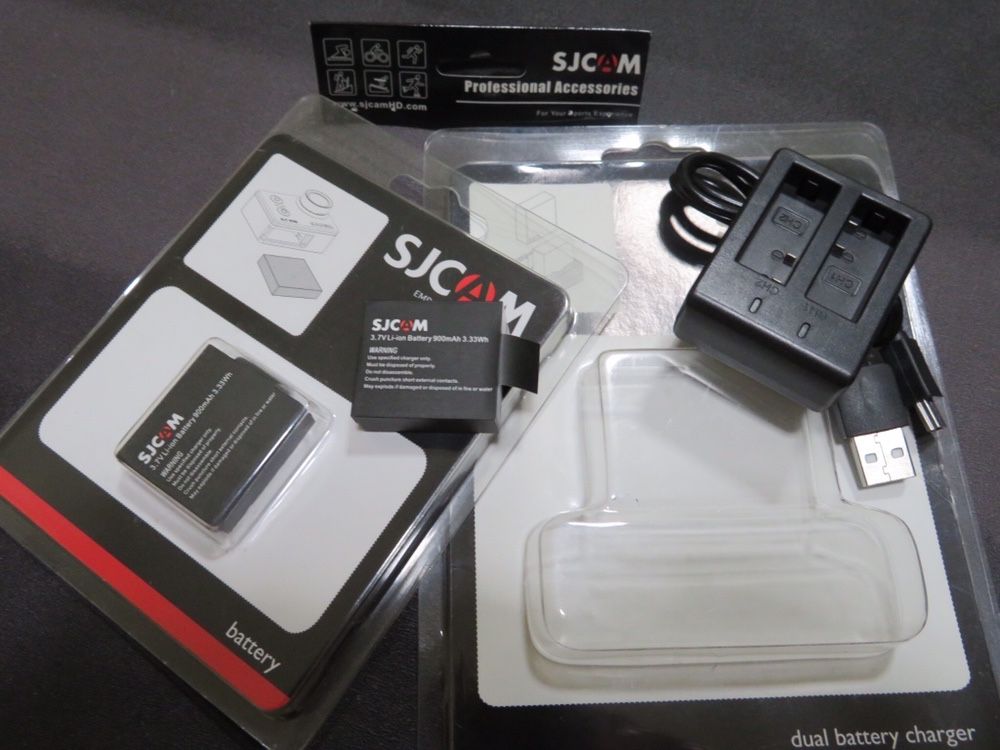 Kit Carregador/Bateria - SJCAM SJ4000/SJ5000/M10
